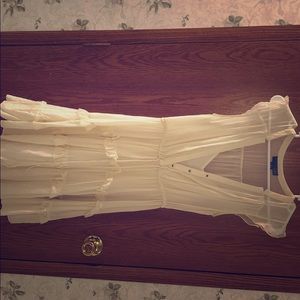 Anthropology originally $180 off-white dress!